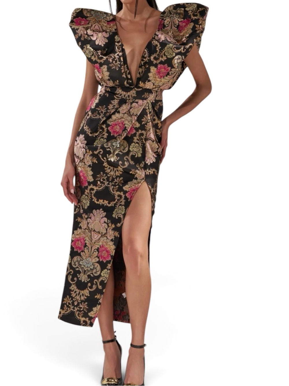 🔥🔥AKIRA BEST DRESSED BROCADE MAXI DRESS